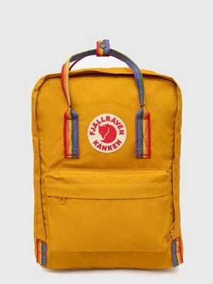 Fjallraven plecak Kanken Rainbow damski kolor pomarańczowy duży z aplikacją F23620