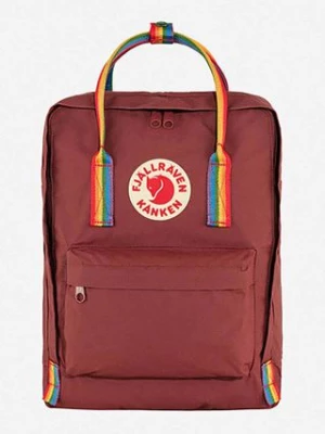 Fjallraven plecak Kanken Rainbow kolor czerwony duży z aplikacją F23620.326.907-326