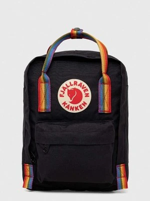 Fjallraven plecak Kanken Rainbow Mini kolor czarny mały wzorzysty