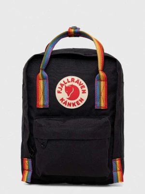 Fjallraven plecak Kanken Rainbow Mini kolor czarny mały wzorzysty