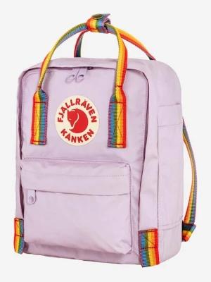 Fjallraven plecak Kanken Rainbow Mini kolor fioletowy mały z aplikacją F23621.457.907-907