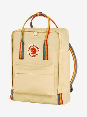 Fjallraven plecak Rainbow kolor beżowy duży z nadrukiem F23620.115.907-907