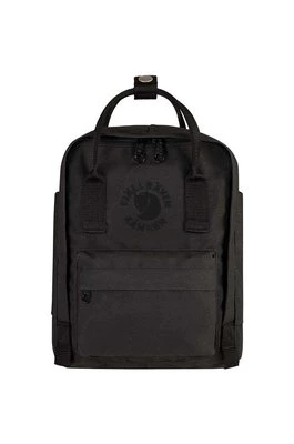 Fjallraven plecak Re-Kanken Mini kolor czarny mały z aplikacją F23549