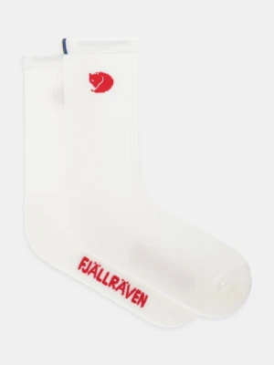 Fjallraven skarpetki z dodatkiem wełny Fjällräven Wool kolor biały F13100211-111