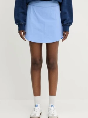 Fjallraven spódnica Abisko Midsummer Skort kolor niebieski mini rozkloszowana F84780