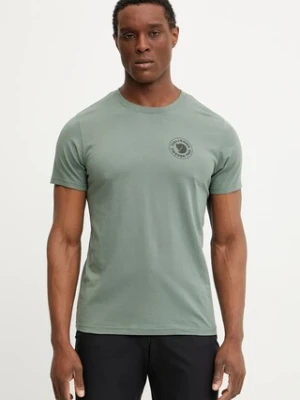 Fjallraven t-shirt 1960 Logo kolor zielony z nadrukiem F87313.614-614