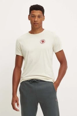 Fjallraven t-shirt 1960 Logo T-shirt męski kolor beżowy F87313.113