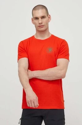 Fjallraven t-shirt 1960 Logo T-shirt męski kolor pomarańczowy z nadrukiem F87313