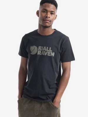 Fjallraven t-shirt Fjällräven Logo kolor czarny z nadrukiem F87310.550-550