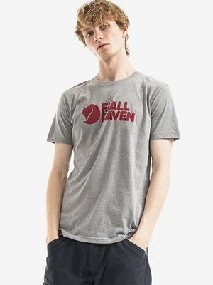 Fjallraven t-shirt Fjällräven Logo kolor szary z nadrukiem F87310.051-51