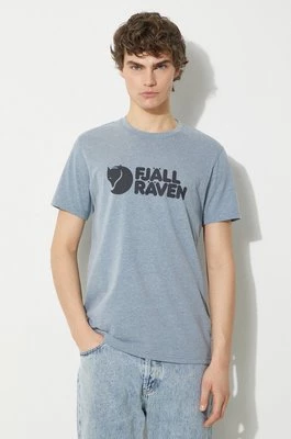 Fjallraven t-shirt Fjällräven Logo T-shirt M męski kolor niebieski z nadrukiem F87310.520.999