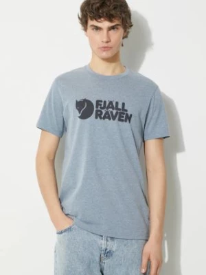 Fjallraven t-shirt Fjällräven Logo T-shirt M męski kolor niebieski z nadrukiem F87310.520.999