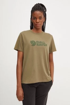 Fjallraven t-shirt Fjällräven Logo Tee W damski kolor zielony F87146.620