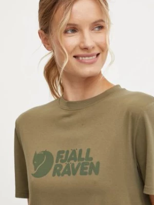 Fjallraven t-shirt Fjällräven Logo Tee W damski kolor zielony F87146.620