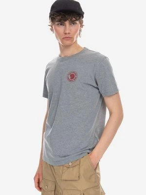 Fjallraven t-shirt Fox Boxy Logo Tee kolor szary z nadrukiem F87313.051-51