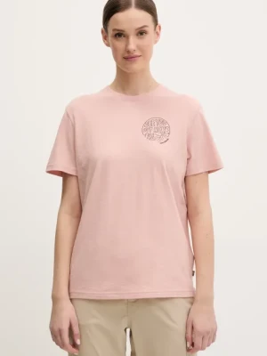 Fjallraven t-shirt Hemp Blend Out Here damski kolor różowy F14600215