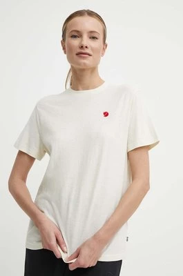 Fjallraven t-shirt Hemp Blend T-shirt damski kolor beżowy F14600163