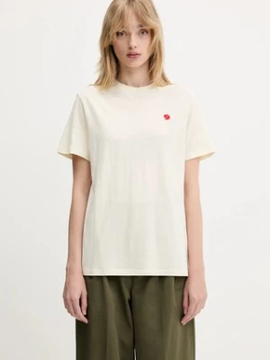 Fjallraven t-shirt Hemp Blend T-shirt damski kolor beżowy F14600163