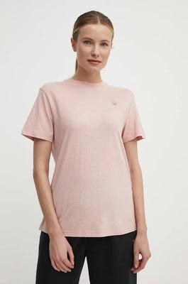 Fjallraven t-shirt Hemp Blend T-shirt damski kolor różowy F14600163