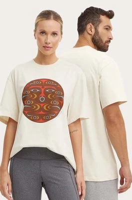 Fjallraven t-shirt Kanken Art kolor beżowy F12600218