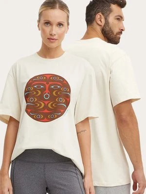 Fjallraven t-shirt Kanken Art kolor beżowy F12600218