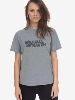 Fjallraven t-shirt kolor szary z nadrukiem F87146.020.999-999