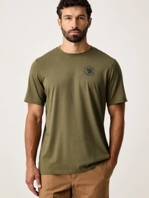Fjallraven T-shirt męski z bawełną Fjällräven zielony