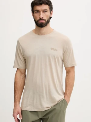 Fjallraven t-shirt męski z dodatkiem wełny Abisko Wool