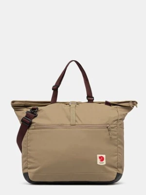 Fjallraven torebka High Coast Tote 30L kolor beżowy F23200331