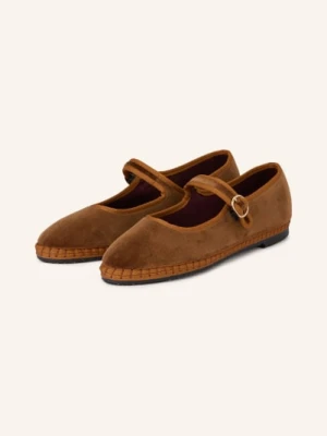 Flabelus Baleriny Mary Jane Yoki braun