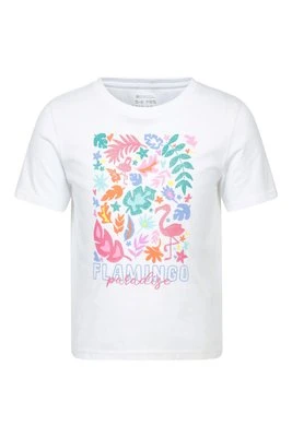 Flamingo Paradise koszulka dla dzieci z krótkim rękawem - Biały Mountain Warehouse