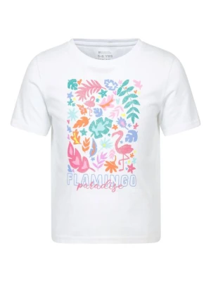 Flamingo Paradise koszulka dla dzieci z krótkim rękawem - Biały Mountain Warehouse