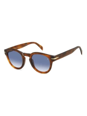 Flat Sunglasses in Havana/Blue Shaded Eyewear by David Beckham