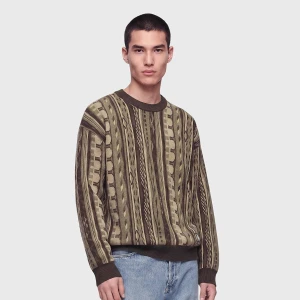 Flatknit Sweater COLUCCI brązowy