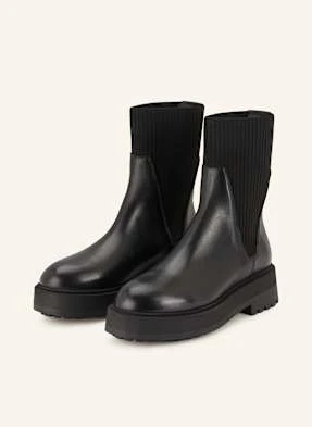 Flattered Botki Chelsea Aurora schwarz