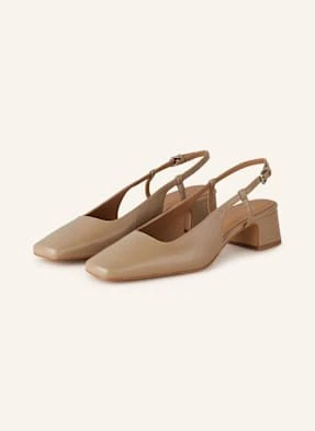 Flattered Czółenka Z Odkrytą Piętą Elin beige