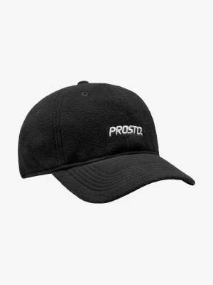 Fleece czapka z daszkiem czarna Klasyk