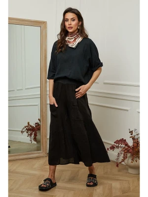 Fleur de Lin Bluzka "Guimauve" w kolorze czarnym rozmiar: L