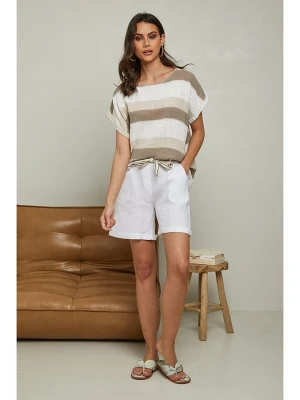 Fleur de Lin Koszulka "Epicea" w kolorze beżowo-szarobrązowym rozmiar: M