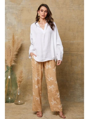 Fleur de Lin Lniana bluzka "Dola" w kolorze białym rozmiar: L