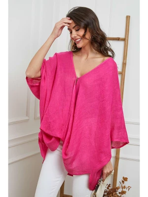 La Compagnie Du Lin Lniana bluzka w kolorze różowym rozmiar: XL
