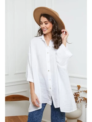 La Compagnie Du Lin Lniana koszula w kolorze białym rozmiar: M
