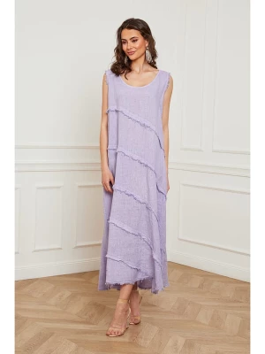 Fleur de Lin Lniana sukienka "Goship" w kolorze fioletowym rozmiar: S