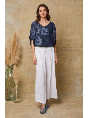 Fleur de Lin Lniane spodnie "Kendra" w kolorze białym rozmiar: S