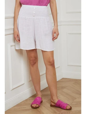 Fleur de Lin Lniane szorty "Iverlest" w kolorze białym rozmiar: L
