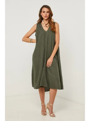 Fleur de Lin Sukienka w kolorze khaki rozmiar: S