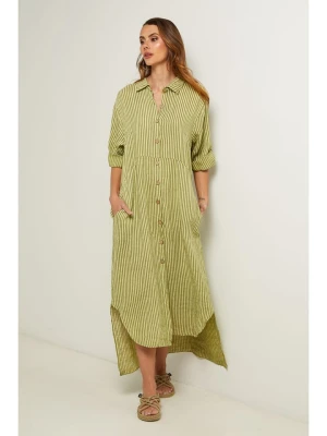Fleur de Lin Sukienka w kolorze khaki rozmiar: S
