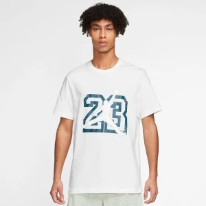 Jordan Flight Essential Jumpman Shortsleeve Crew mężczyźni T-Shirty i Polo biały rozmiar Odzież