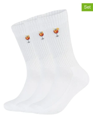 Flip Sox Skarpety (3 pary) w kolorze białym rozmiar: 35-38
