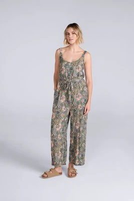 Flora damski kombinezon capri EcoVero - Green Animal